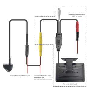 Nhà máy cung cấp trực tiếp góc nhìn rộng xe máy ảnh tự động sao lưu xe phía sau xem máy ảnh phía trước bên xe đảo chiều máy ảnh - Product Image 4