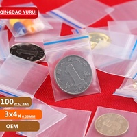 Bolsas pequeñas reutilizables holográficas, joyería de pe