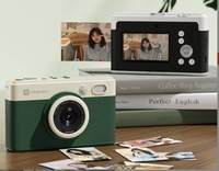 Appareil photo rétro D1 Pro avec impression photo sans fil, lumière d'appoint CCD, appareil photo portable, mise au point automatique, imprimante photo couleur miniature personnalisée