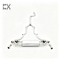 Système d'échappement sport modifié pour voitures de course, en acier inoxydable poli miroir de 1,5 mm, pour X3/X3M/X4M/X6M/X7/XM, style racing, 3 sorties