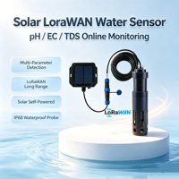 Sensor Kualitas Air Multi-Parameter Tenaga Surya LoRaWAN untuk Pemantauan Air Permukaan Luar Ruangan Jarak Jauh Jangka Panjang