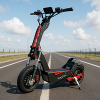 Trottinette électrique puissante Geofought F8, moteur QS Racing 72V 15000W, batterie lithium 40AH 50AH 60AH, pneus larges de 16 pouces