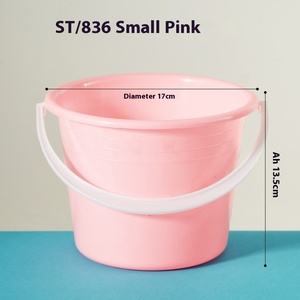 Petit seau utilitaire polyvalent pour fournitures d'<span class=keywords><strong>art</strong></span> plastique découvert pour le rangement de la pêche des jouets de plage pour le lavage des stylos - Product Image 6