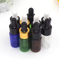 Bouteilles compte-gouttes en plastique PET vides 5ml 10ml 15ml 20ml 30ml 50ml 100ml Bouteille compte-gouttes pour huile essentielle avec pipette