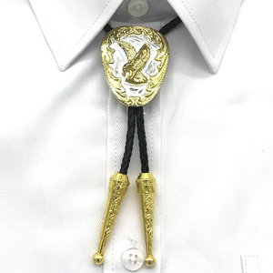 <strong>Unique</strong> Personality Animal Neckline <strong>Jewelry</strong> Vintage Eagle Bull Ox Western Cowboy Bolo Ties Necklace Leather Necktie for Men Boys - Product Image 2