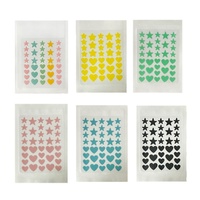 Patchs anti-acné hydrocolloïdes en PE, motif étoile à cinq branches, doux pour la peau, réparation légère, colorés et mignons, pour tous types de peau, fabriqués en Guangdong