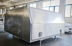 Caja de Carga Trasera de Aleación de Aluminio Resistente al Agua con Cierre, para Camionetas de Cabina Simple/Doble, con Bandeja y Toldo - Product Image 2