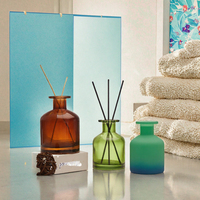 Bouteille diffuseur en verre vert 100 ml de haute qualité, écologique, sans BPA, sans alcool, avec bâtonnets et bouchon en liège, parfum 29, modèle B 2026