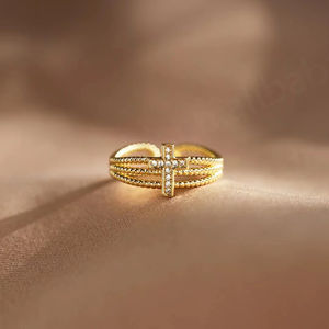 Anillo Ajustable de Tres Capas Clásico de Plata de Ley S925 Chapado en Rodio, Joyería Fina para Mujer, Gran Venta - Product Image 2