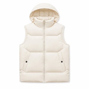 <span class=keywords><strong>Gilet</strong></span> matelassé imperméable à <span class=keywords><strong>capuche</strong></span> amovible pour <span class=keywords><strong>femme</strong></span>, sans manches, zippé, épais et <span class=keywords><strong>chaud</strong></span>, idéal pour l'hiver - Product Image 3
