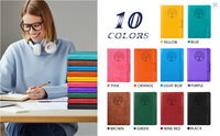 Impression couverture rigide en cuir PU Journal agenda planificateurs cahiers A5 taille 100 feuilles prix usine bande élastique couverture en papier