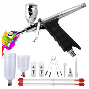 Haima Xuan Airbrush <b>Kit</b> 0.3 0.5 0.8mm Dual Action Gravity Feed Portable Artwork Painting <b>Model</b> Making - Product Image 3