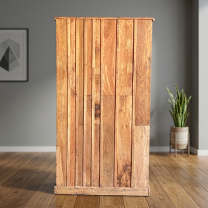 La Mejor Colección de Vitrinas de Madera Maciza Talladas a Mano, Armario de Almacenamiento Rústico Vintage con Puerta de Vidrio, Arte Antiguo del Himalaya - Product Image 4
