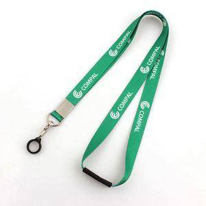 Wholesale Design Sublimation <b>Polyester</b> Personalized Silicone Ring Pen Holder Neck <b>Lanyard</b> with logo - Product Image 1