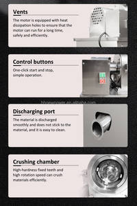 Industrial Dry & Wet <b>Grinder</b> Machine Stainless Steel Motor-Driven 2.2KW Power <b>Grain</b> <b>Grinder</b> Mill for Sale - Product Image 3