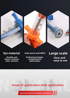 Seringue en plastique-acier, aiguille en plastique-acier, outil d'injection vétérinaire pour animaux, seringue automatique pour vaccins pour porcs, bovins, ovins
