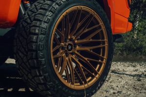 Ruedas de camión forjadas HT 20-24 pulgadas bronce cóncavo profundo 5 6 8 Lug Custom Offset Monoblock 6061-T6 para Jeep Wrangler JK JL JT SUV - Product Image 5