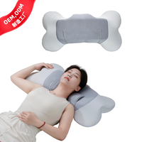 Memory-Schaum Nackenstützkissen 3D-Zoniertes Ergonomisches Nackenkissen mit Gel-Polster Doppelnutzen Orthopädisches Schlafkissen OEM