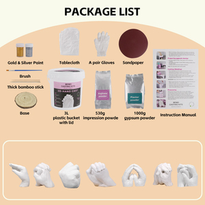 Nicro prezzo di fabbrica fai da te 3d <span class=keywords><strong>bambini</strong></span> piedi coppie mani Souvenir Kit di colata a mano unico artigianato di argilla anniversario - Product Image 6