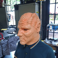 Movie the Orville Cosplay Costume Alien Makrani Masque en latex pour les fêtes masquées d'Halloween