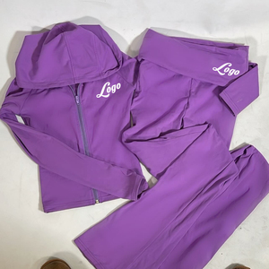 2026 Custom Logo Tracksuits Bodysuit Jacket Skinny <strong>Women</strong> Zipper Sweatshirt Pants <strong>Joggers</strong> 2 Piece Set Tracksuits for <strong>Women</strong> - Product Image 6