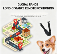 Nouveau collier de suivi pour animaux de compagnie, dispositif anti-perte Bluetooth, localisateur à distance pour petits chiens et chats, suivi en extérieur