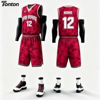 Maillot de basketball Tonton en polyester respirant 3D imprimé par transfert thermique, grande taille, antibactérien et à séchage rapide
