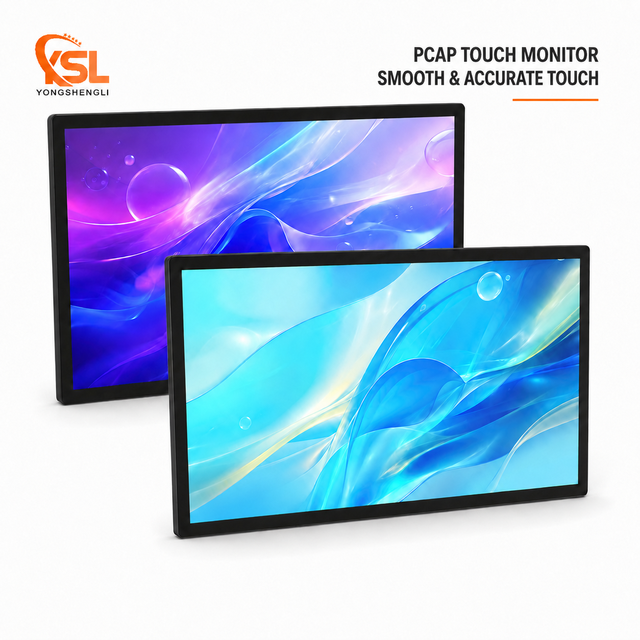 15.6'' 18.5'' 21.5'' 23.8'' 27'' 32'' 4K Capacitive Touchscreen Monitor  DP USB RS232 Plug and Play Industrial Metal Case