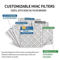 Filter Udara HVAC Kardus 20x20x1 Merv 8/11, Filter Kertas AC, Filter Pengganti, Pengganti Filter HEPA