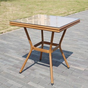 Nhà Máy Giá Pháp Bistro Mây Bàn Và Ghế Nhôm Bàn Ăn Đặt Vườn Pháp Cafe Bàn Và Ghế Đặt - Product Image 5