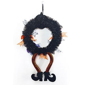 Guirnalda de Halloween Luling Yaoyao para Colgar en la Puerta, 32x32, Franjas Naranjas y Negras, Tela Oxford, Decoración para Fiestas - Product Image 5