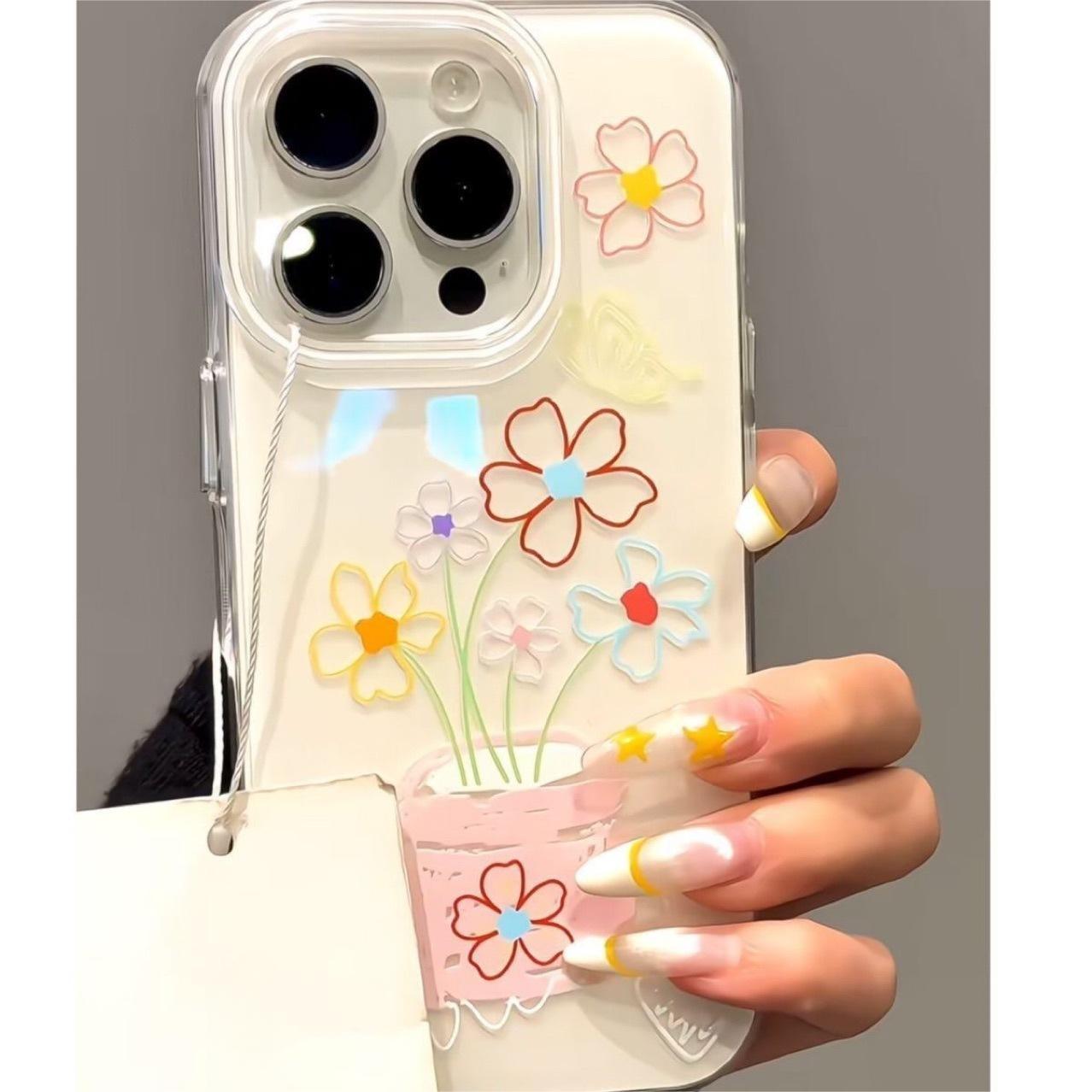 Sketch Flowerpot [White IMD Solid Color Case]