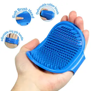 2023 Dog Bath Cleaner Scrubber Brush Cat Grooming Brush Pet Deshedding Massage Brush