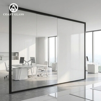 Film intelligent PDLC pour cloisons de verre de salles de sport et de yoga, effet miroir à confidentialité variable, solution d'ambiance dimmable