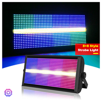 SHTX 8+8 Stroboscope LED à changement de couleur, lumière RGB clignotante, contrôlée par DMX, éclairage de scène pour discothèques et fêtes, éclairage de scène professionnel