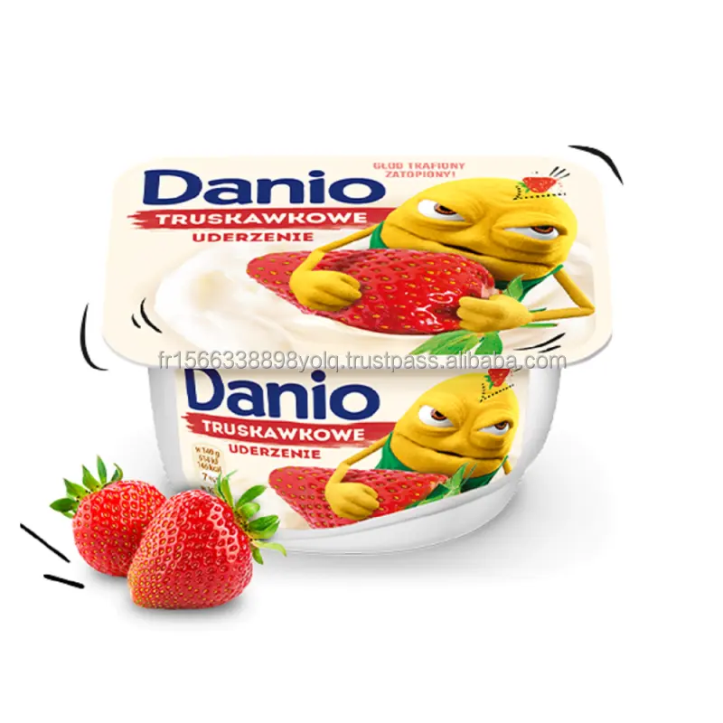 DANONE 4.9oz DANIO vaniglia/Danone Danio yogurt schiaffeggiato con ingiunzione di "greco yogurt" nel Regno Unito