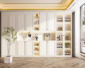 Armoire à ustensiles de salon de haute qualité avec rangement à vin, conception gratuite, vente directe du fabricant - Product Image 4