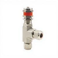 Vanne de décharge proportionnelle manuelle en acier inoxydable 316 certifiée FD-LOK BV haute pression pour le contrôle du gaz, de l'eau et de l'huile, sécurité 6000 PSI