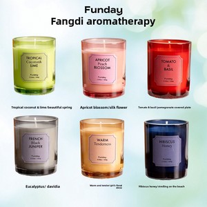 Nouvelle bougie parfumée en cire végétale écologique de niche haut de gamme à six couleurs, 12 parfums, cadeau d'aromathérapie 2026 - Product Image 4