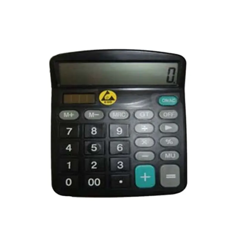 2022 Hot Sale Solar Power ABS Calculator Office Supply Scientific ESD Calculator 12 Digits Anti-Static Calculator