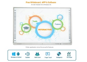 Pizarra Interactiva Todo en Uno Hiseeivew Inteligente con Pantalla Táctil Infrarroja de 10 Puntos, Pizarra Digital Negra para Reuniones, 3 Años de Garantía - Product Image 4