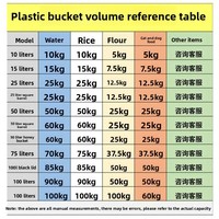 Seau en plastique HDPE de qualité alimentaire, extra-large, pour la fermentation enzymatique de la vinification, réservoir de stockage d'eau
