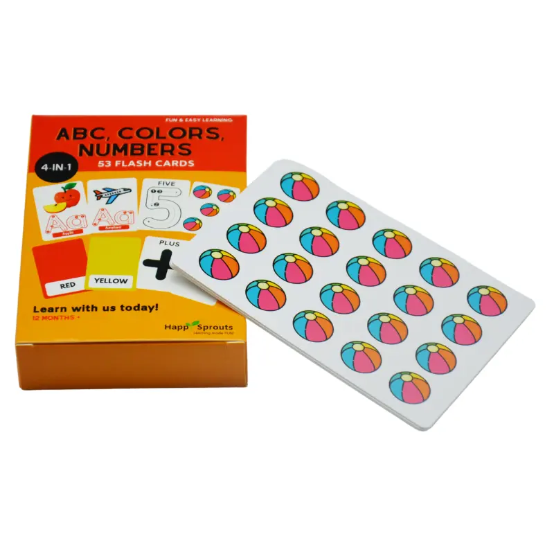 OEM individuell bedruckte Flash-Lernkarten für Kinder pädagogisches Speicherspiel aus Papier