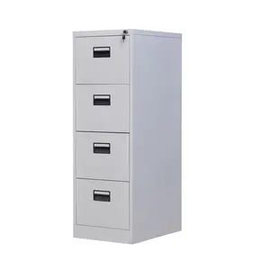 Armoire de remplissage de fichiers de papier A4, robuste, industrielle, à 4 tiroirs, avec serrure à clé, vente en gros, bon marché,