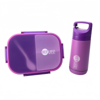 M01 Enkellaags Kinderen Studenten Plastic Ecologisch Stapelbare Lunchbox Waterfles Set Magnetronbestendig Verwarmbaar Bento Salade
