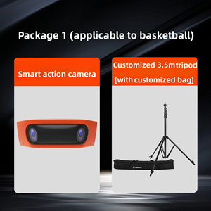 Caméra sportive étanche à double objectif avec suivi IA, diffusion en direct 4K, grand angle, capteur CMOS, compatible football et basketball - Product Image 5