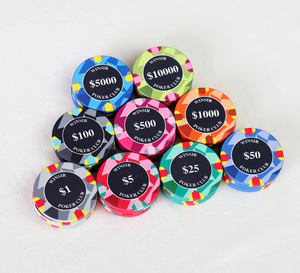 Nhà máy thiết kế miễn phí tùy chỉnh 10G Chip gốm da Poker 39mm chất lượng sòng bạc cao bất kỳ thiết kế nào có thể tùy chỉnh cho Trò chơi cờ Bạc bán số lượng lớn - Product Image 4