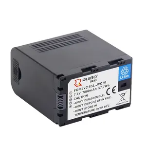 Alta Capacidade 7800 mAh Bateria para JVC Filmadoras GY-HMQ10 HM600 SSL-JVC70 HM650 Made In China