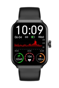 DF NX25 กีฬาบลูทูธโทรออกเครื่องติดตามการออกกำลังกายหน้าจอ TFT ขนาด 1.83 นิ้ว 240*284 อัตราการเต้นของหัวใจการตรวจจับออกซิเจน IP68 สมาร์ทวอทช์ - Product Image 3