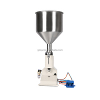 Piston pneumatique semi-automatique de machines de remplissage avec la machine de cylindre pour le remplissage liquide de pâte de confiture de produit d'huile d'olive de petite industrie